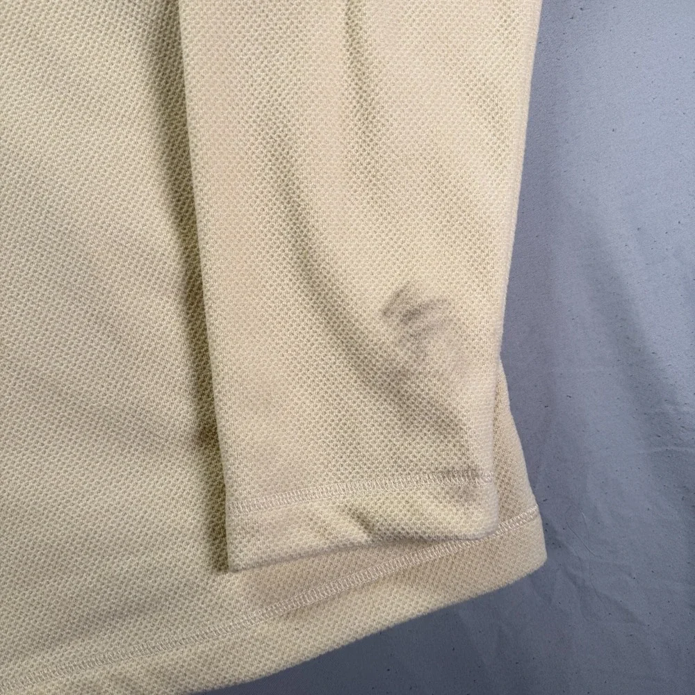 The North Face Quarter Zip Mens XL Beige Fleece Pullover Sweatshirt 1/4 Outdoors